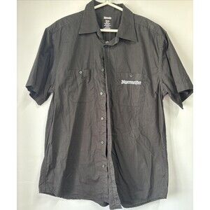 Men's Jagermeister XL Black Embroidered Casual Shirt